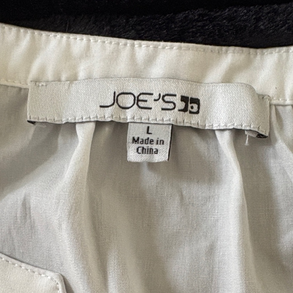 Joe's Jeans White Ruffle Sleeve Cotton Camisole - Picture 2 of 4